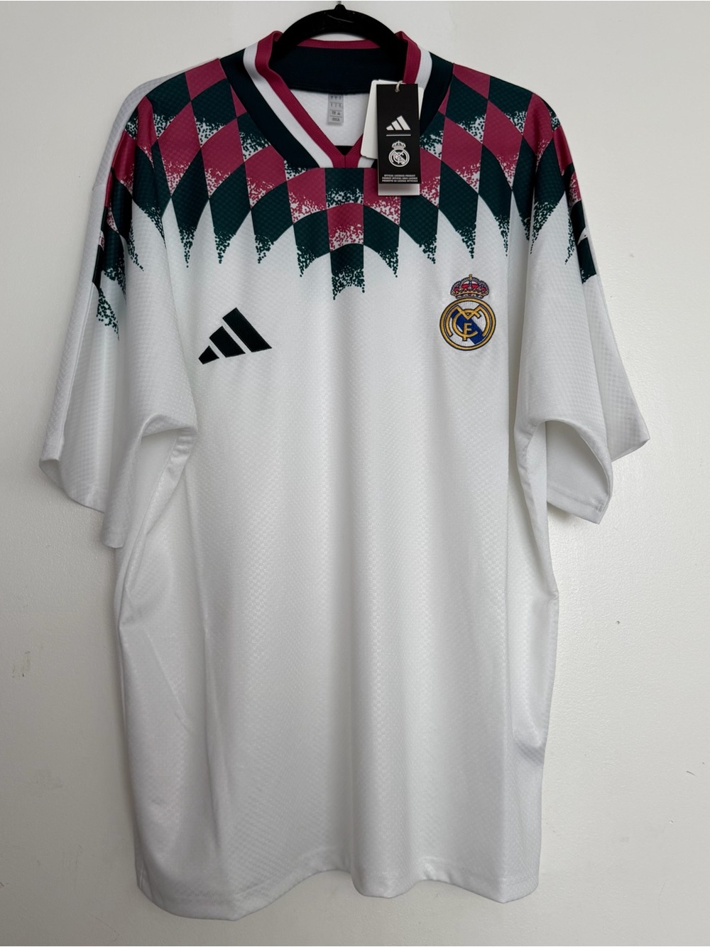 Unisex Adidas Real Madrid Stadium Jersey White Size Large